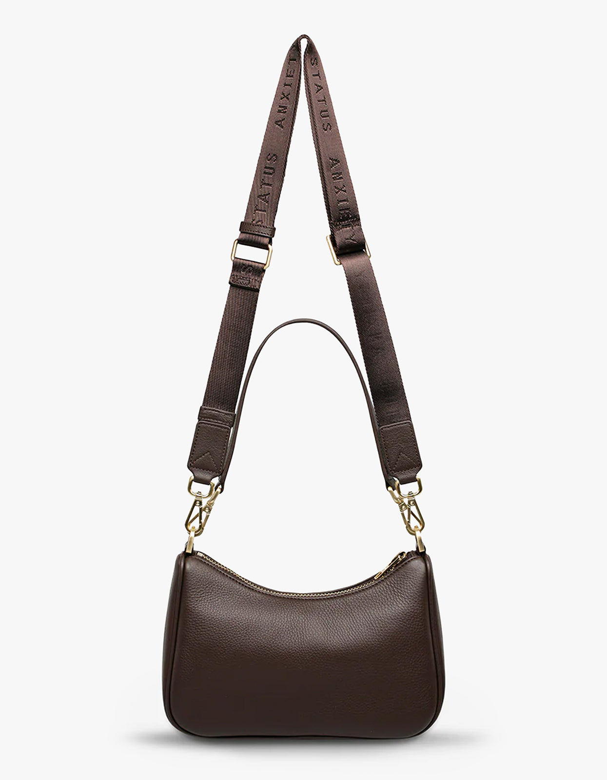 Look Both Ways Bag - Cocoa/Brushed Gold