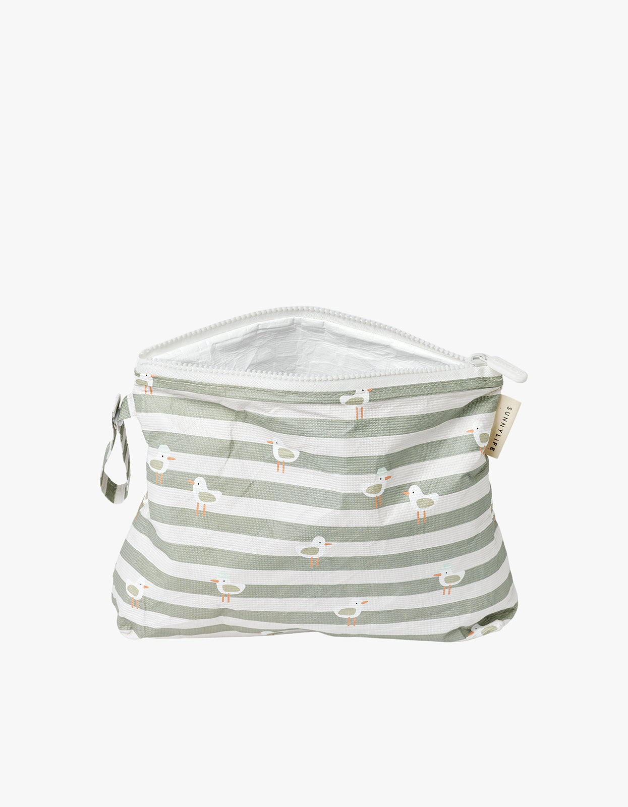 Wet Bag - Seagull Green Stripe