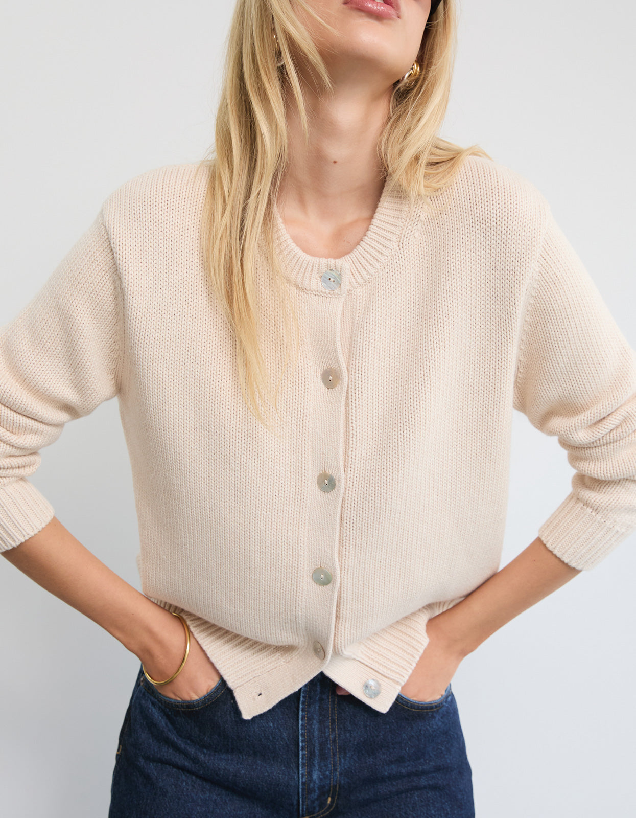 Kai Knit Cardigan - Cream