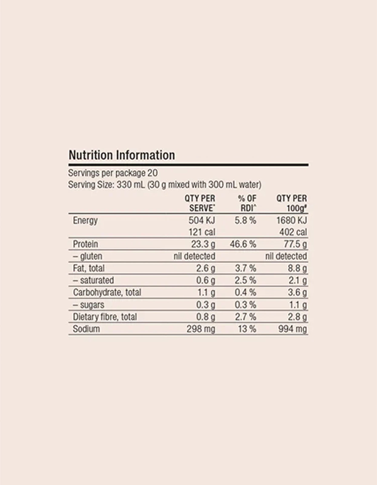 Body Protein+ - Vanilla