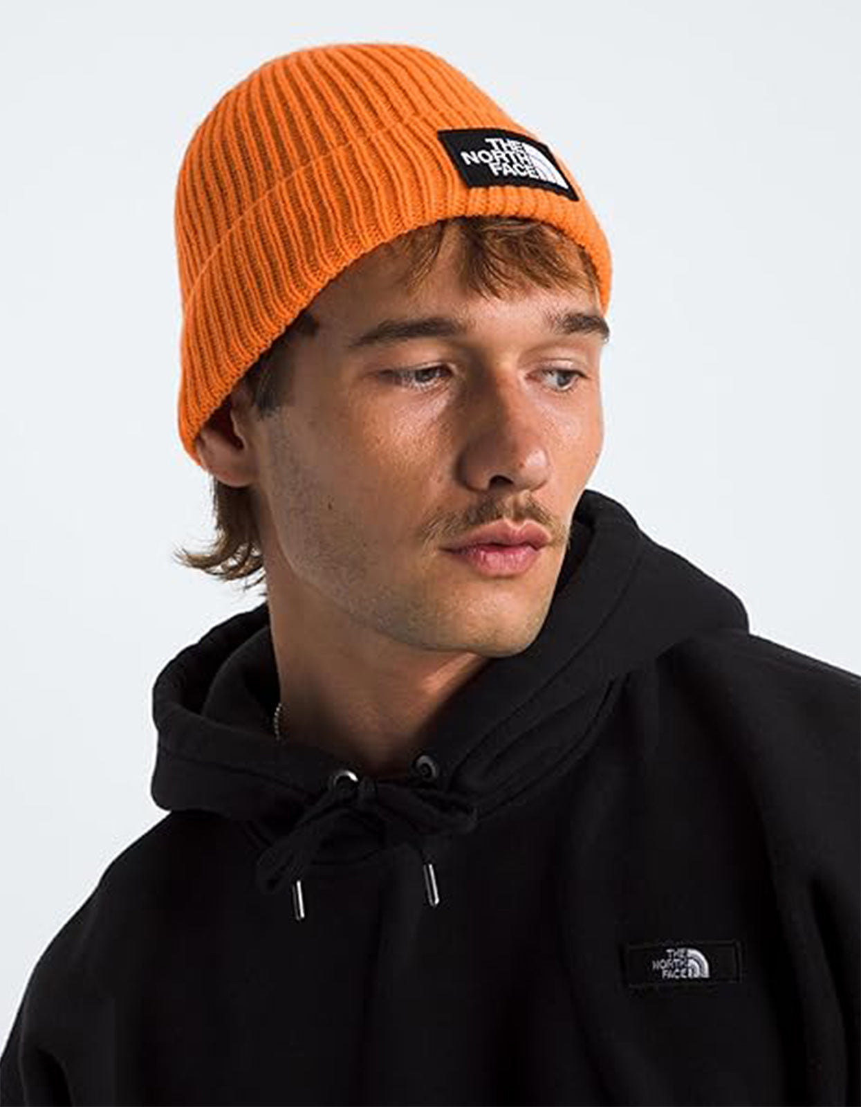 TNF Box Logo Cuffed Beanie - Digtal Orange