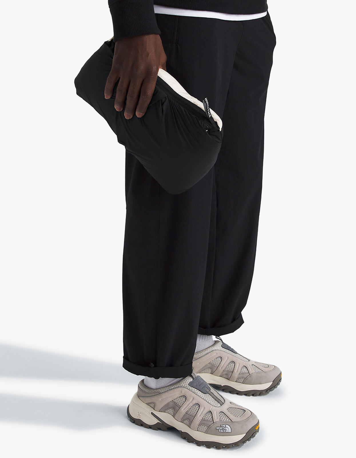 Mens 1996 Retro Nuptse Vest - White Dune/TNF Black