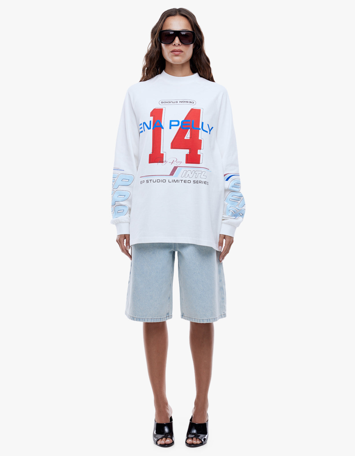 Team Pelly Long Sleeve Tee - Vintage White