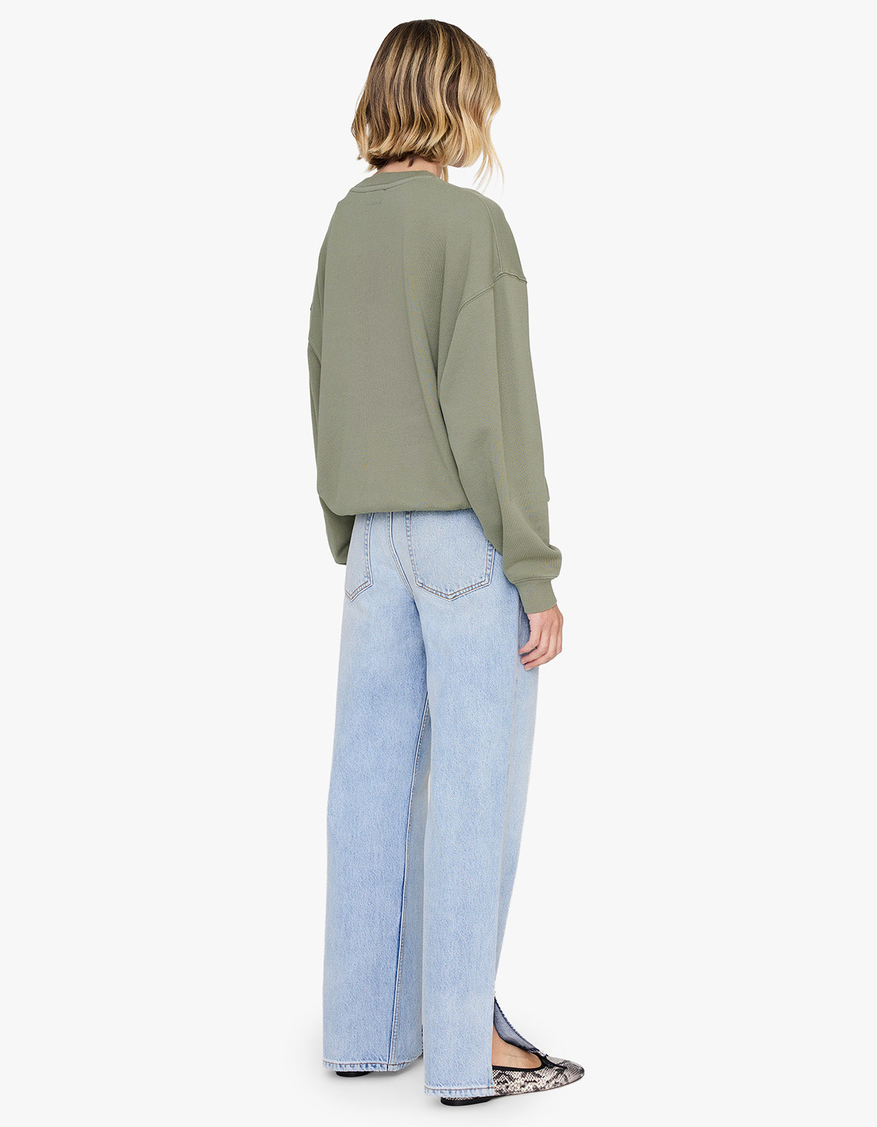 Trenton Sweatshirt Bing - Washed Olive