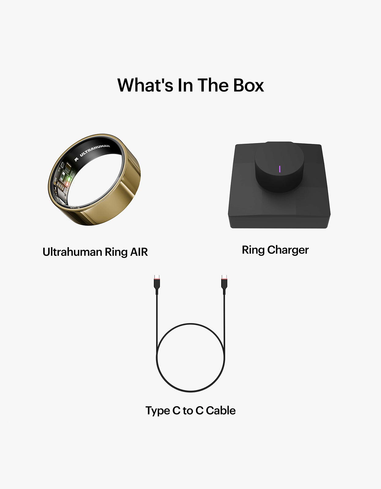 Ultrahuman Ring AIR - Bionic Gold