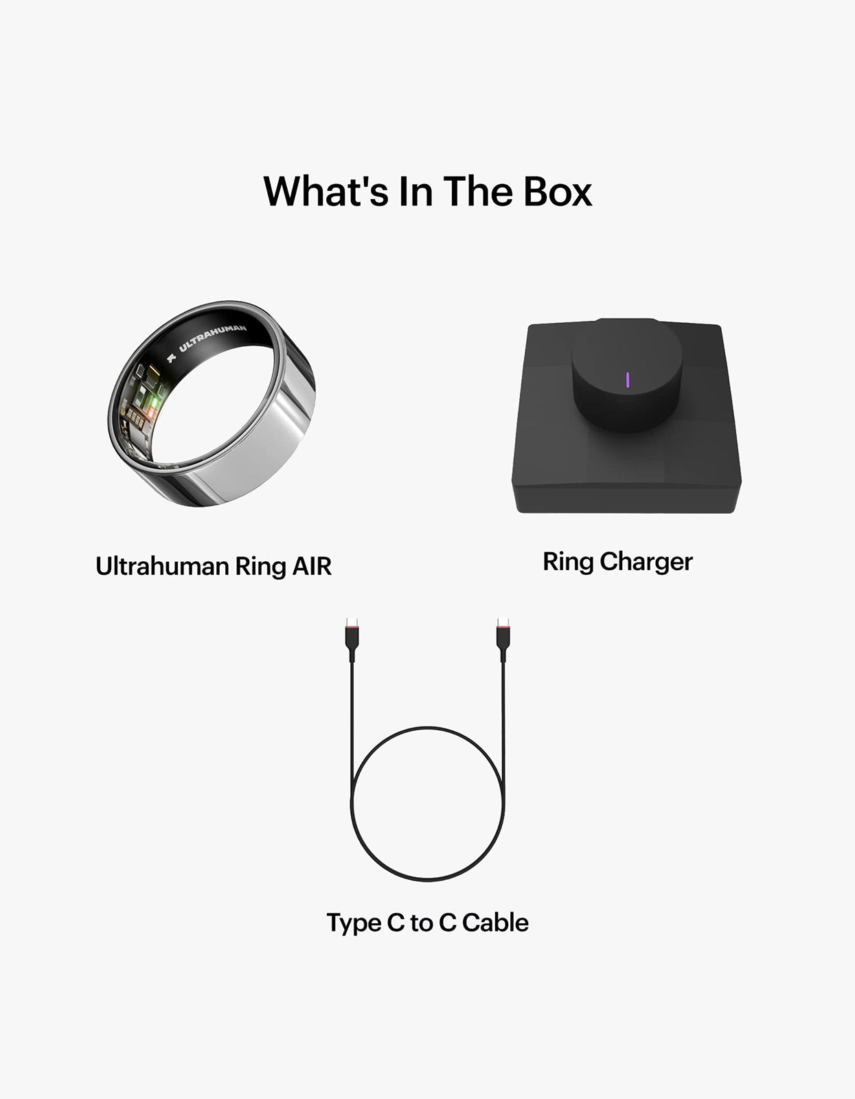 Ultrahuman Ring AIR - Space Silver
