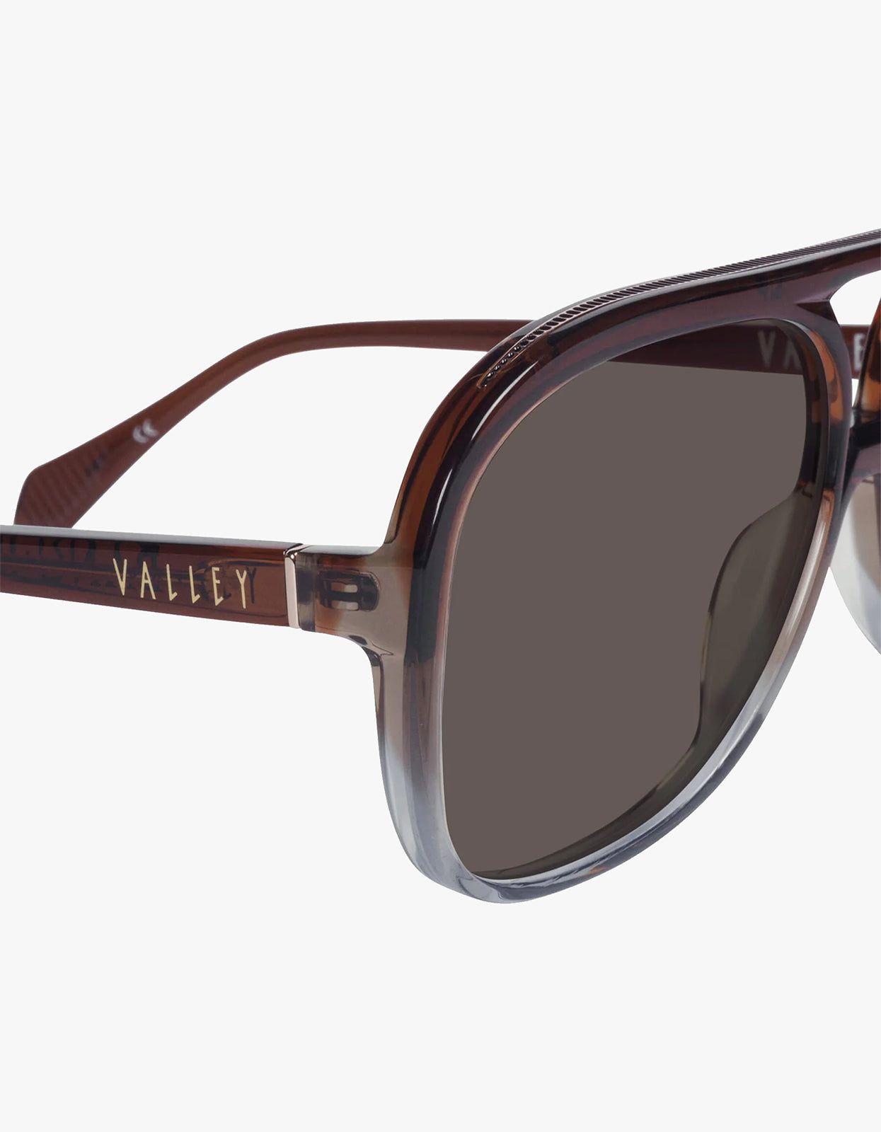 Bang Bang Sunglasses - Chocolate Fade To Crystal