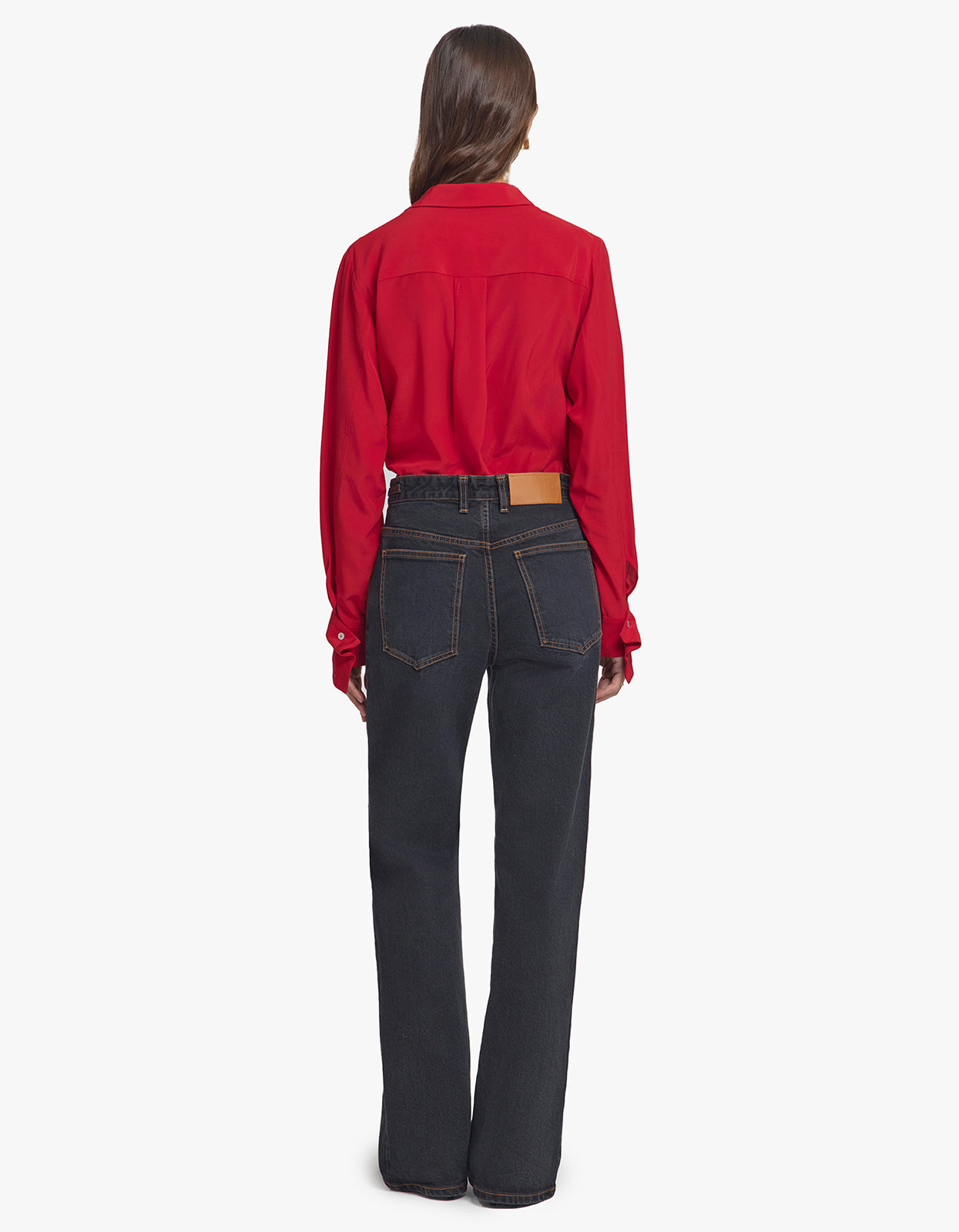 Antidote Silk Shirt - Flamenco Red