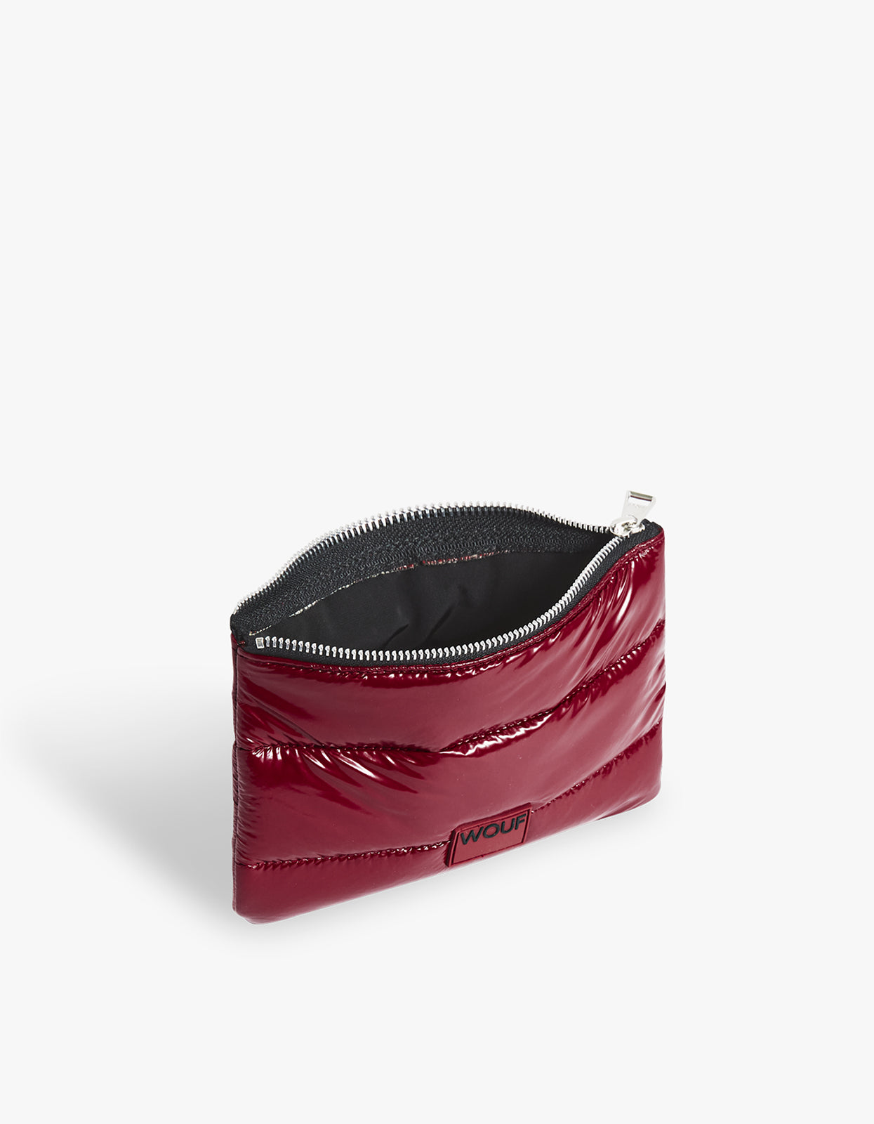 Burgundy Glossy Pouch - Burgundy
