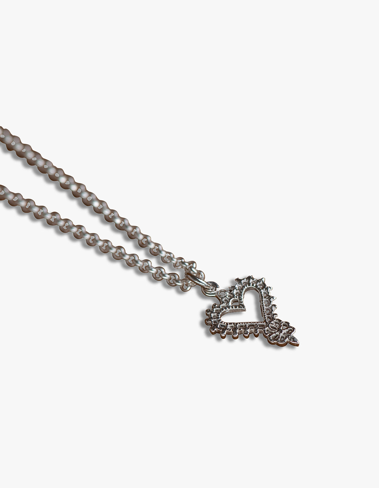 Mini Gypsy Heart Necklace - Sterling Silver