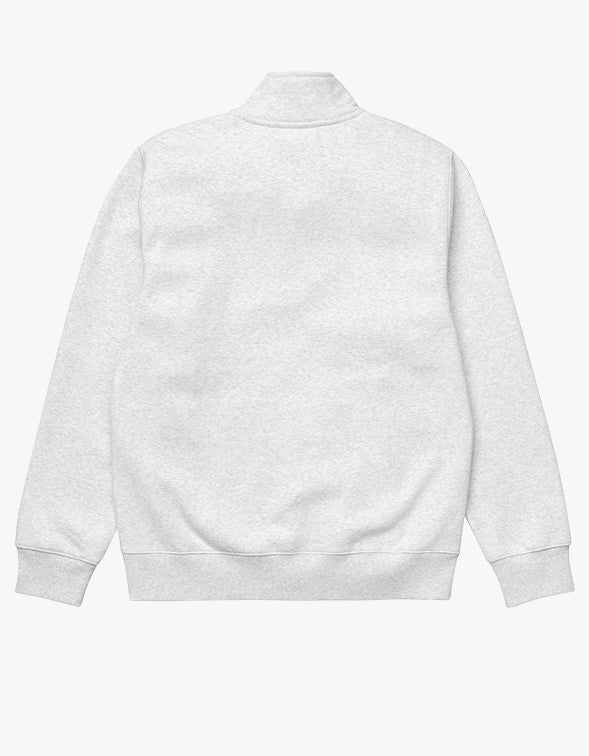 Chase Neck Zip Sweat - Ash Heather/Gold
