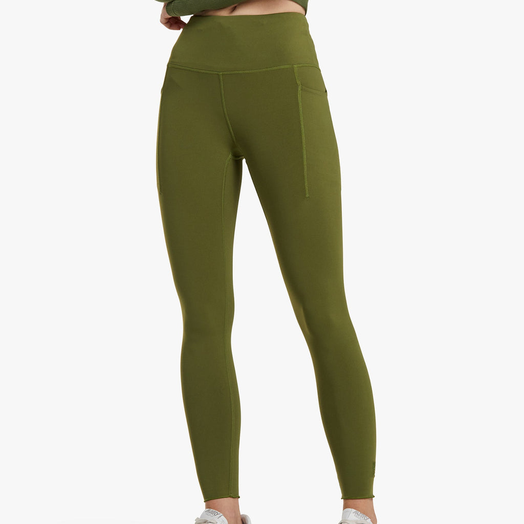 L, Tuff Athletics Yoga Crop Tights High Rise with Pocket Capri  Army Green  Snake, not_nwt - Tuff Athletics – Buttons & Beans Co.