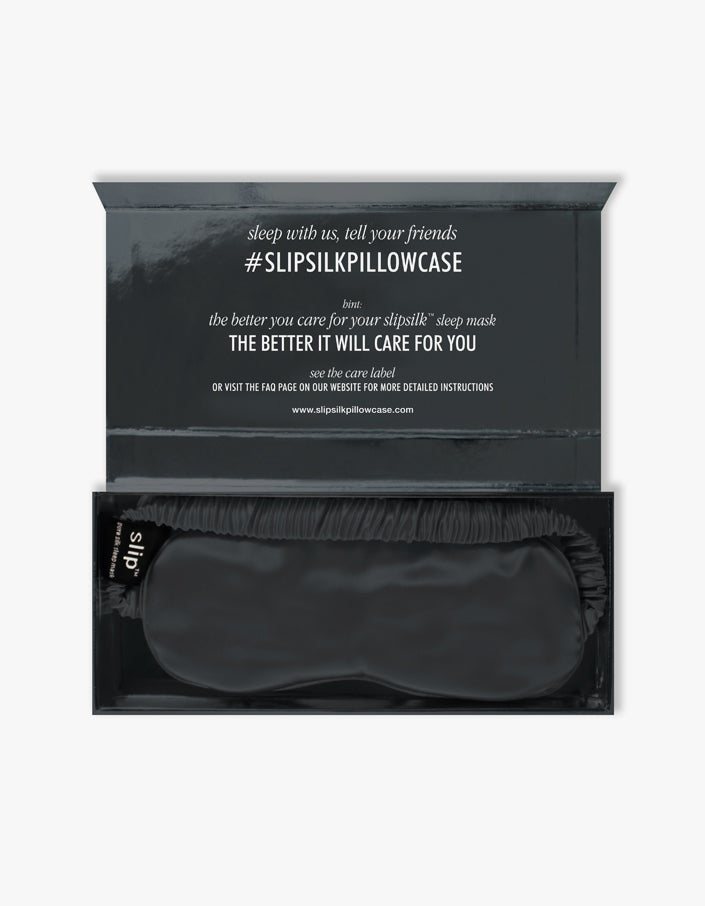 Superette Silk Sleep Mask Charcoal