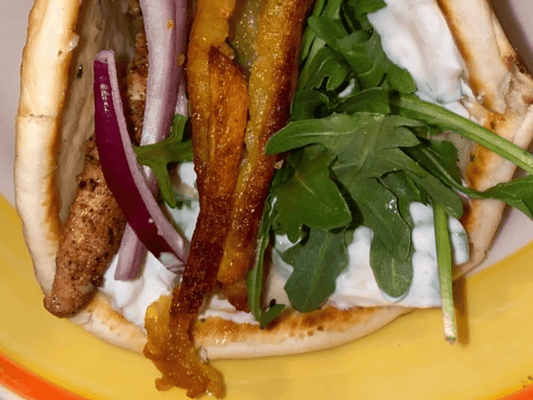 Bella Hadid's Chicken Shawarma Sandwich
