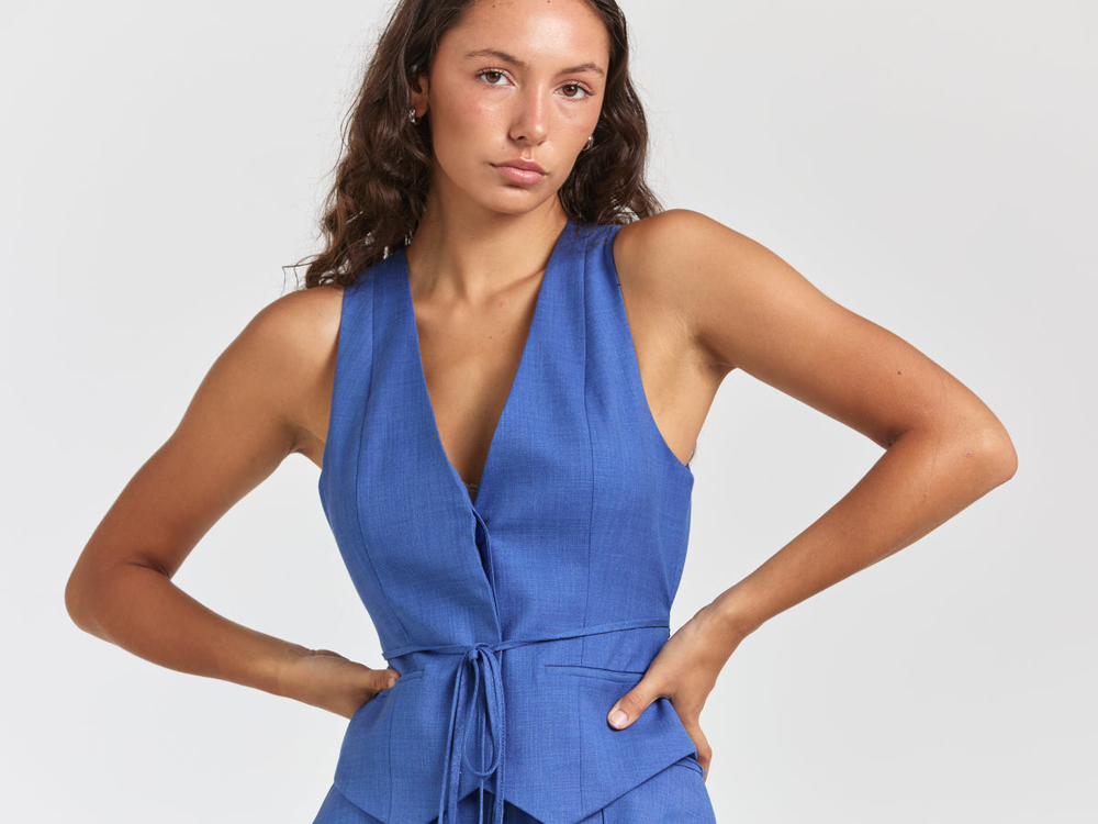 Superette Royale Strapless Lace Up Mini Dress Gold