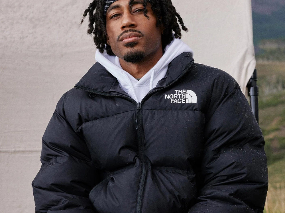 North face nuptse jacket with hood shop