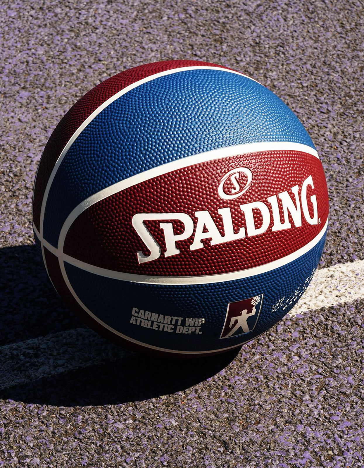 Spalding For Carhartt WIP Basketball - Mulberry/Dusky Blue