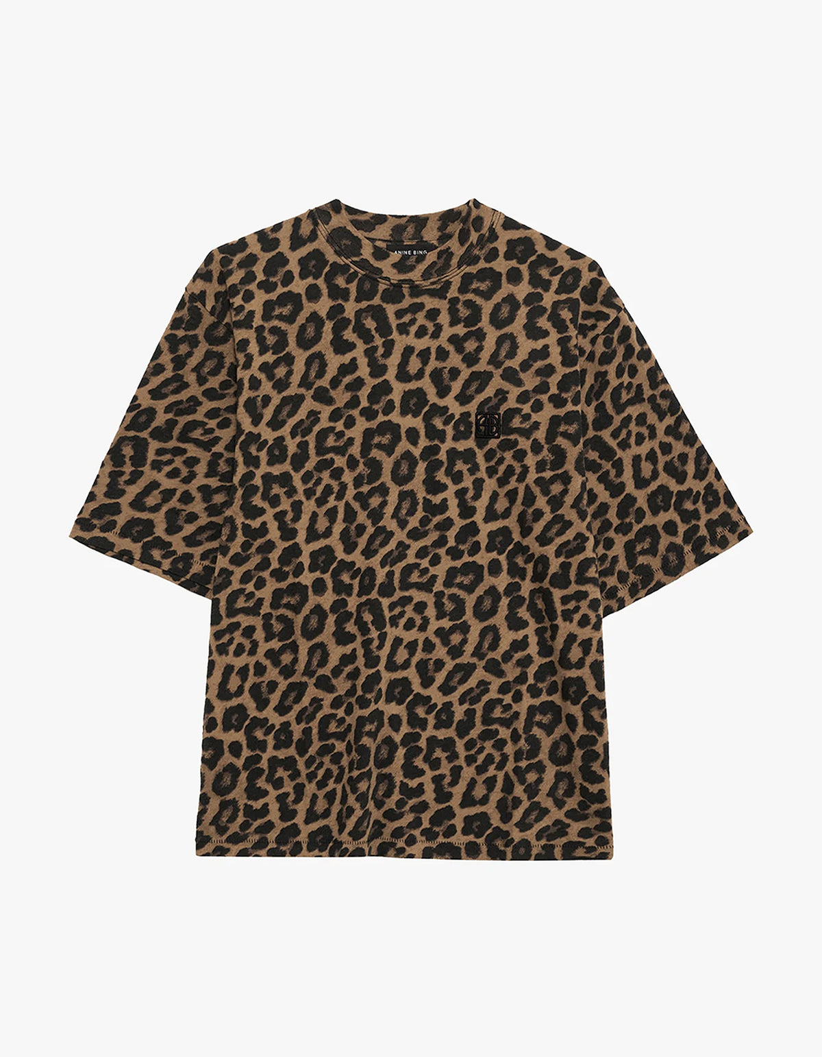 Avi Tee - Black And Brown Leopard
