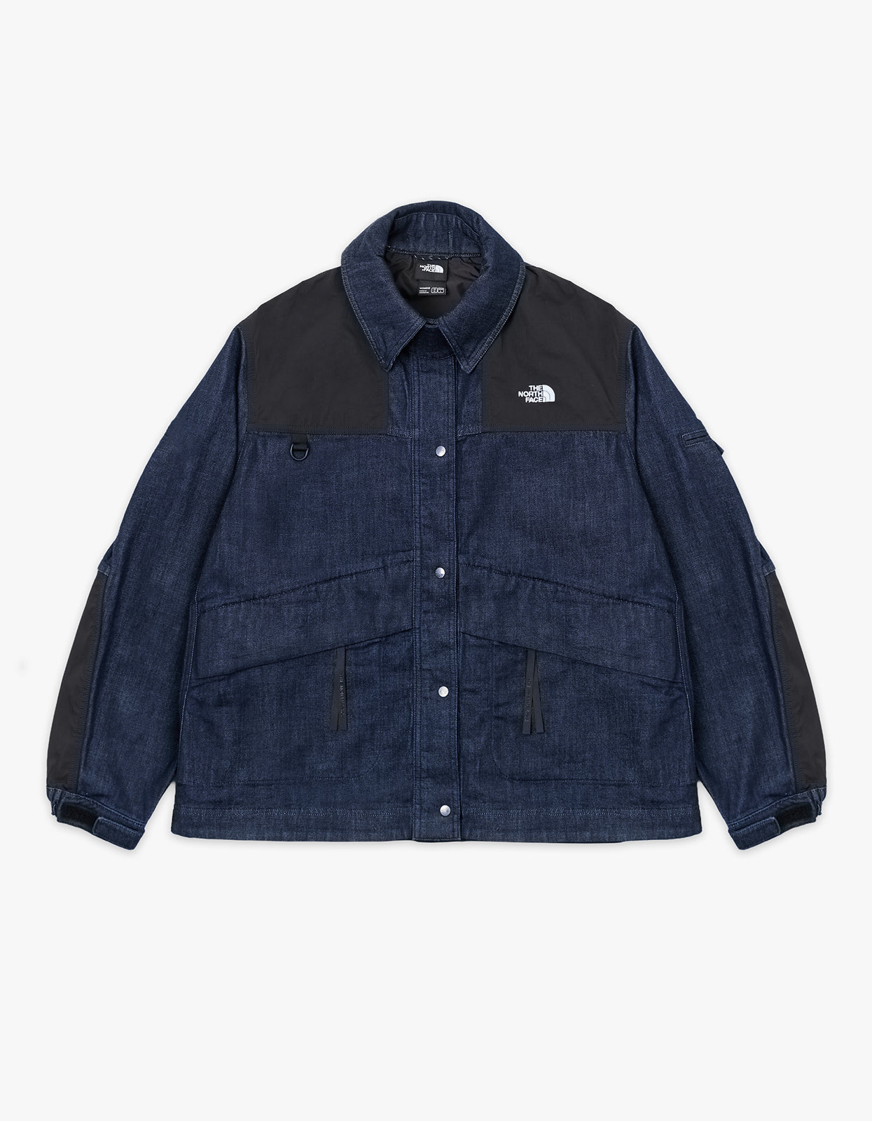 W A-Line Denim Jacket Cordura - Dark Indigo Denim Wash-Tnf Black