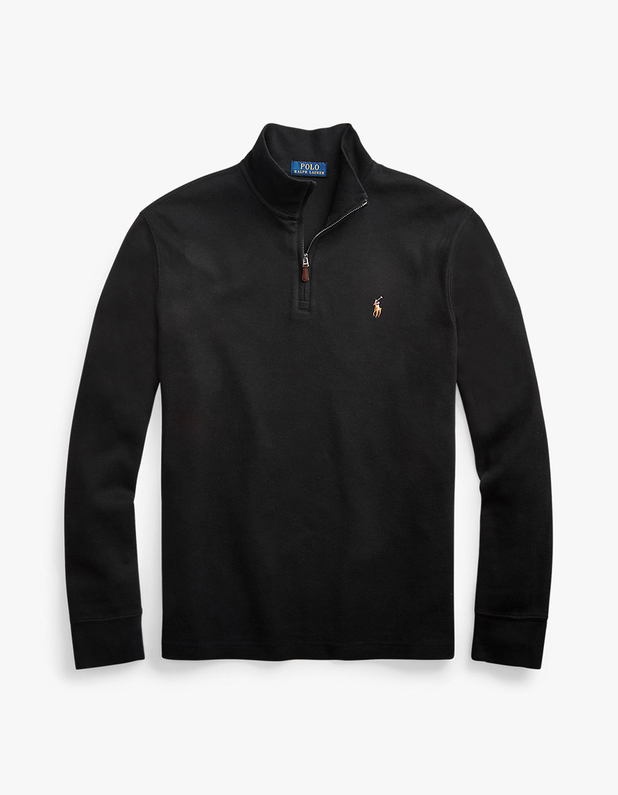 Estate Rib Quarter Zip Pullover - Polo Black