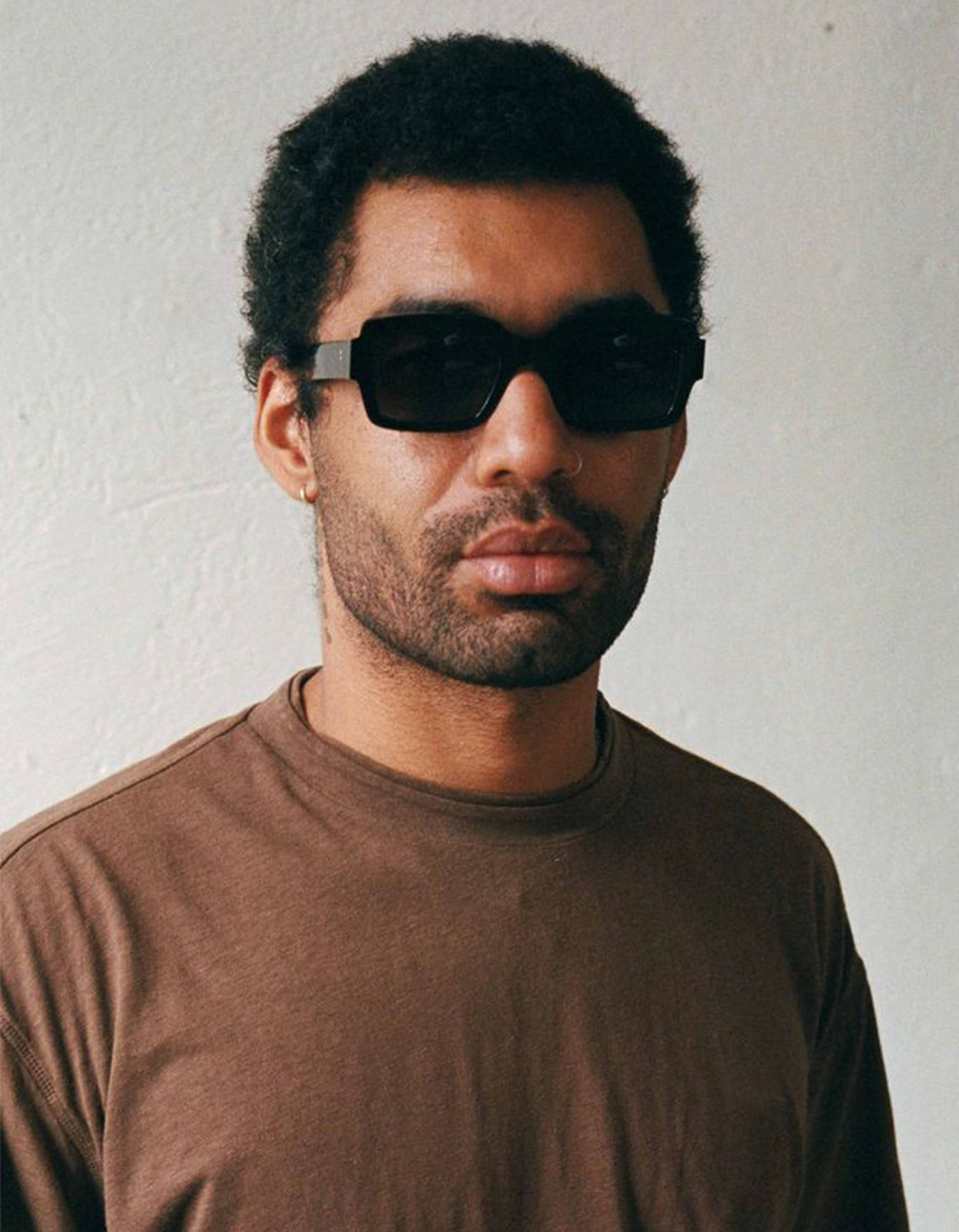 Superette | Apollo Sunglasses - Black/Green Solid Lens