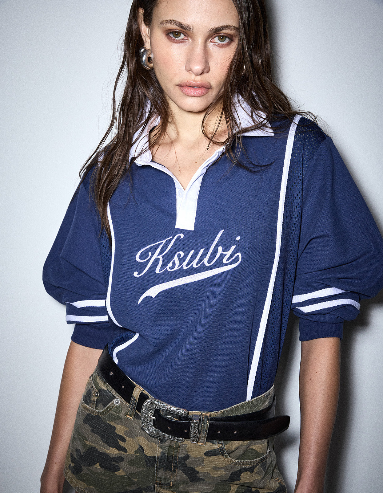 Playoff L/S Polo Jersey - Navy