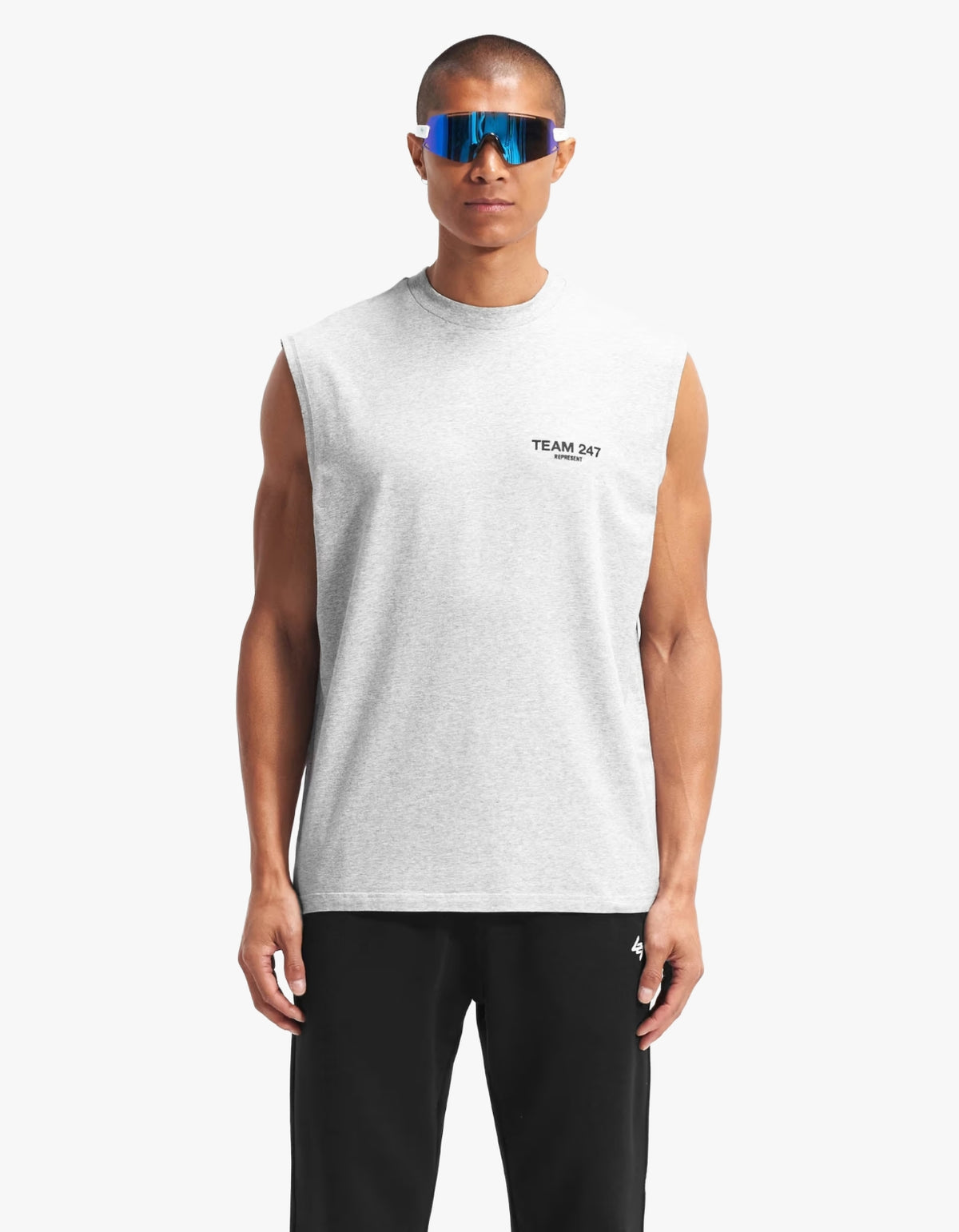 247 Team Oversized Tank - Ash Grey