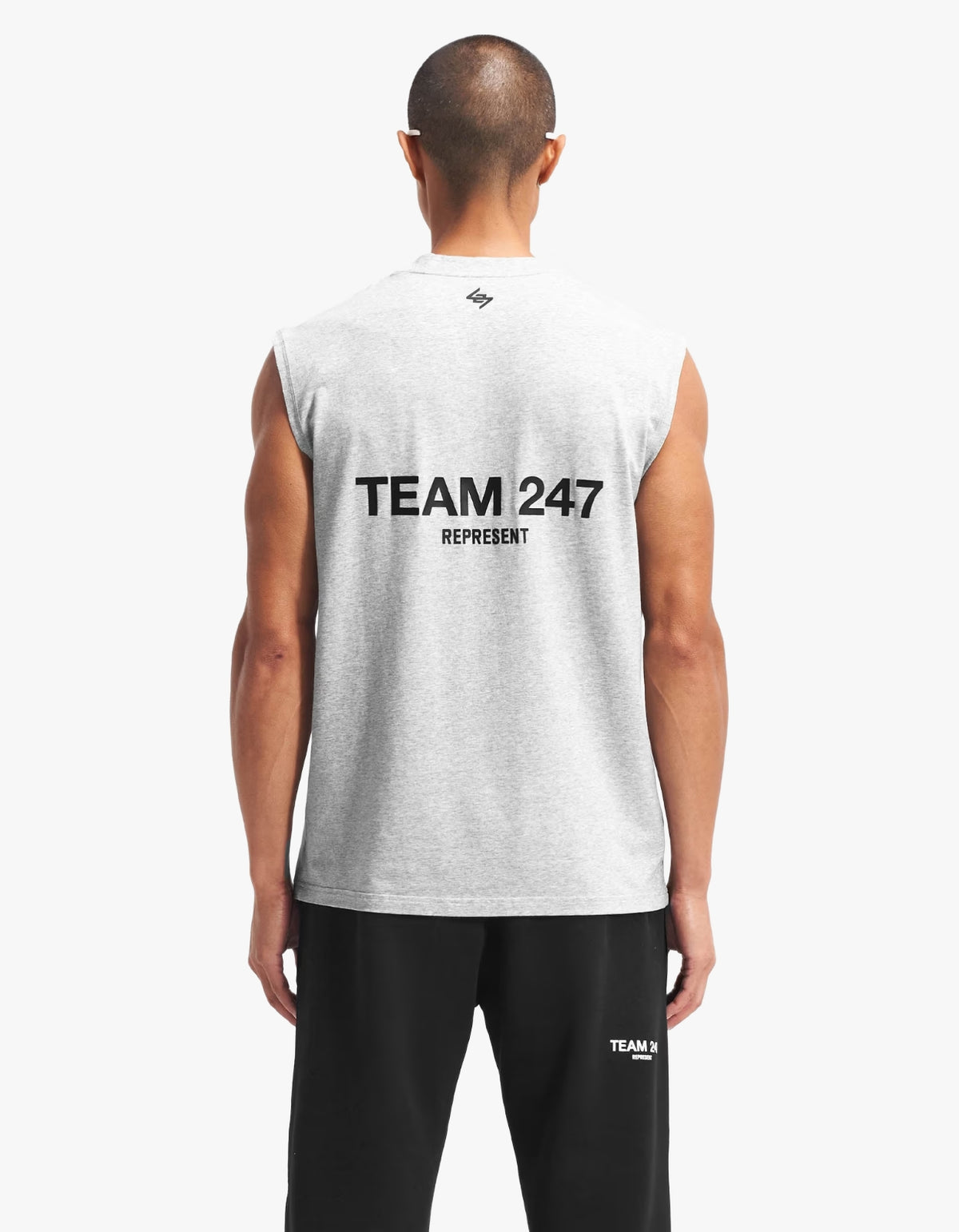 247 Team Oversized Tank - Ash Grey