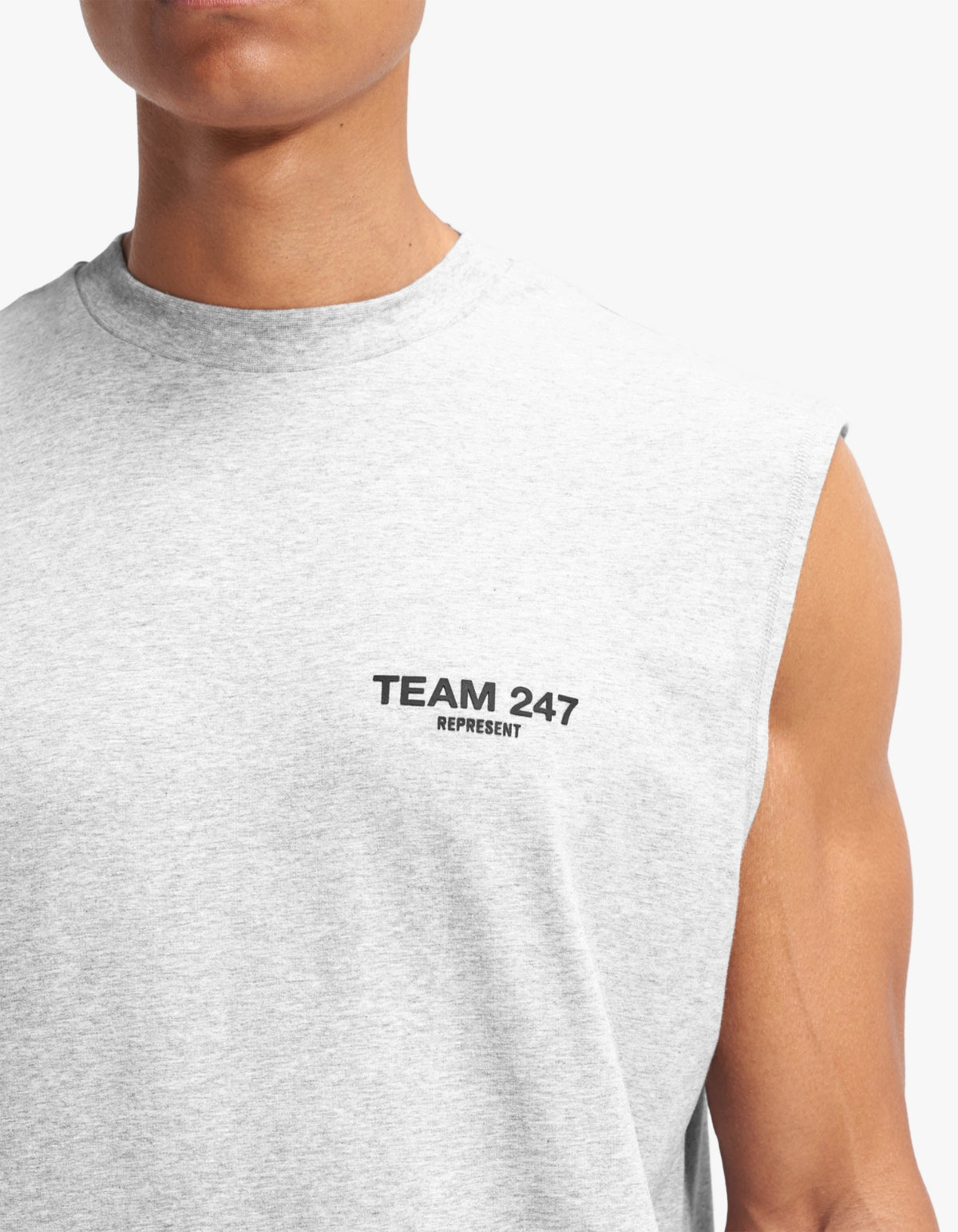 247 Team Oversized Tank - Ash Grey