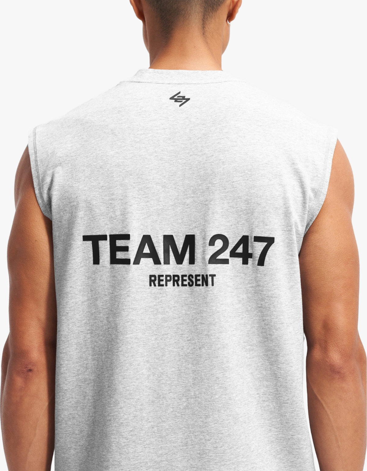 247 Team Oversized Tank - Ash Grey