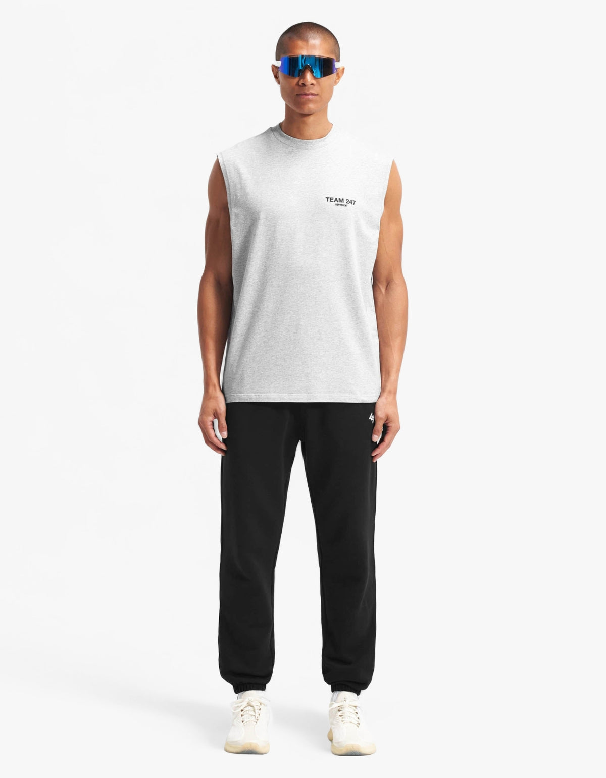 247 Team Oversized Tank - Ash Grey