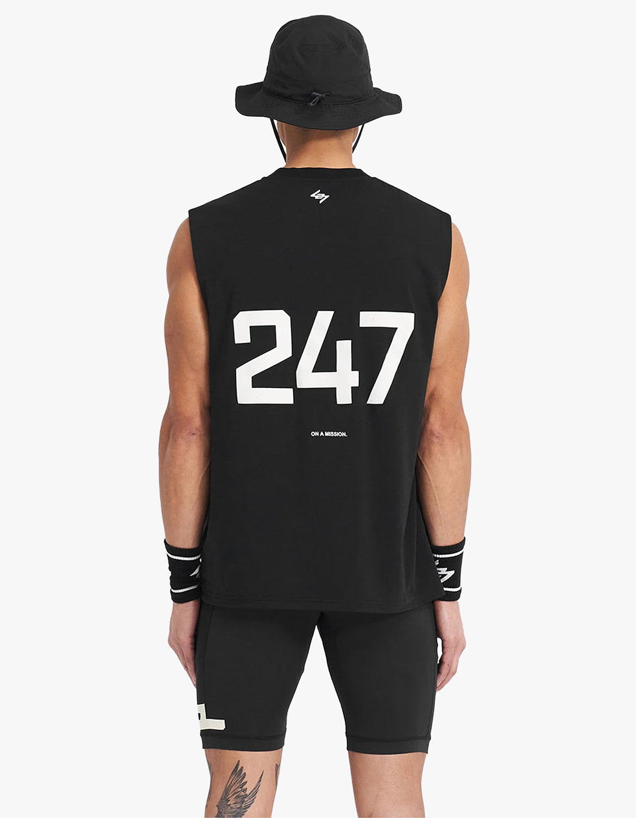 247 Oversized Tank - Jet Black
