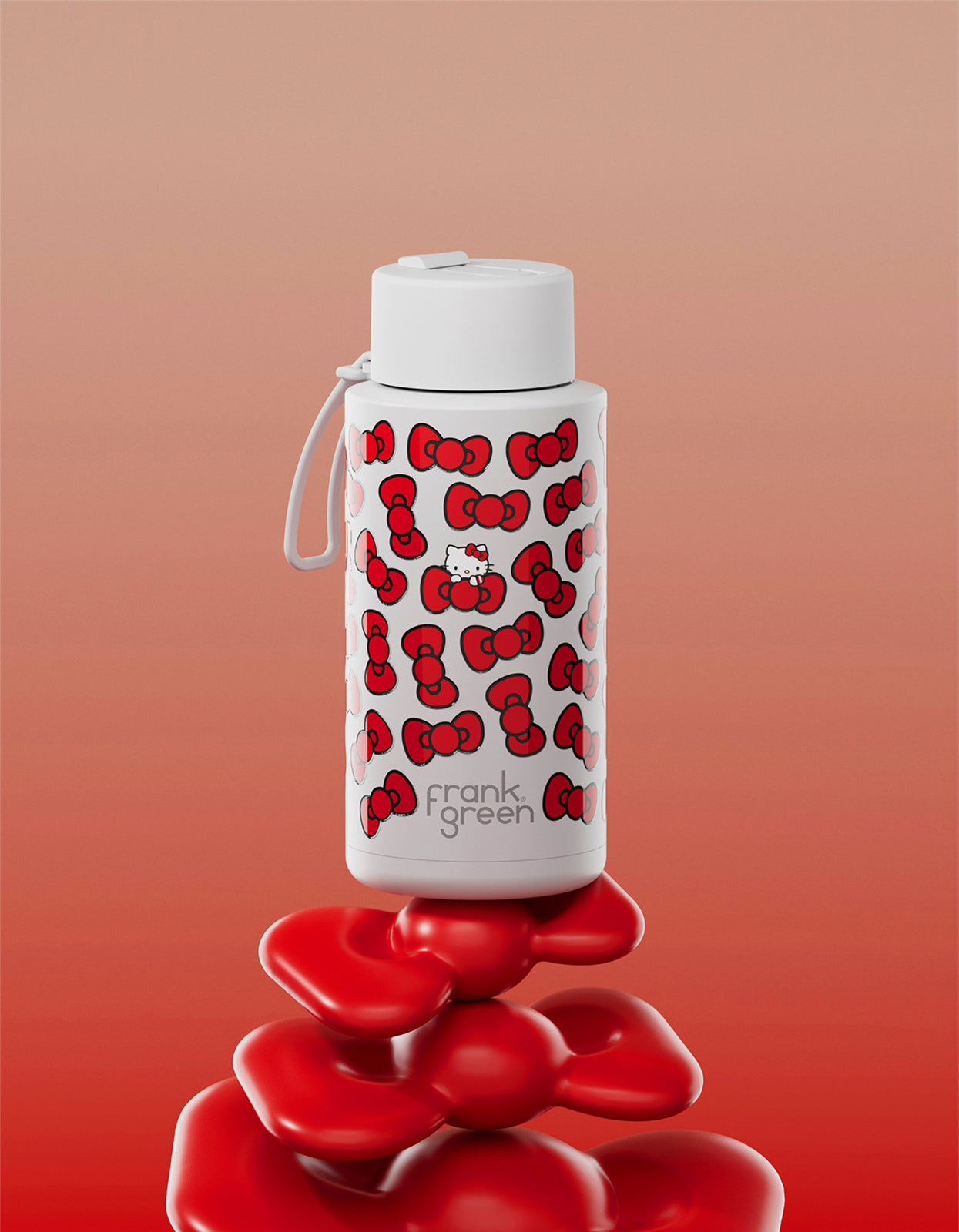 Hello Kitty 34Oz Flip Straw Reusable Bottle - Cloud