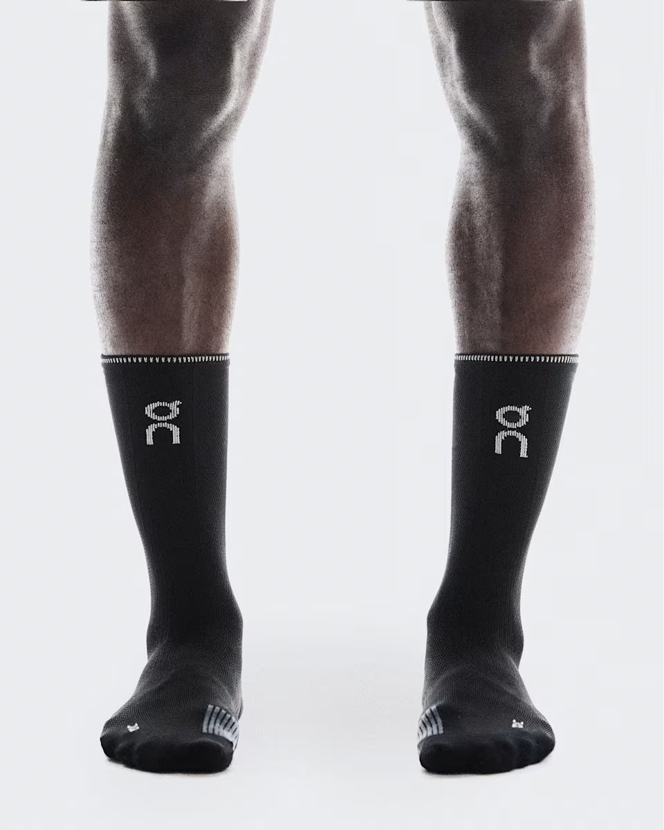 Performance Run Sock High 1 - Black/Eclipse