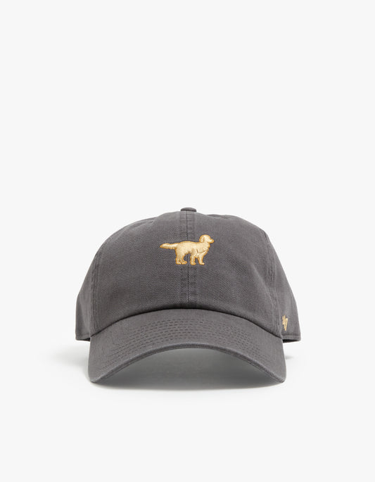 Golden Retriever Base Runner '47 CLEAN UP Cap - Charcoal