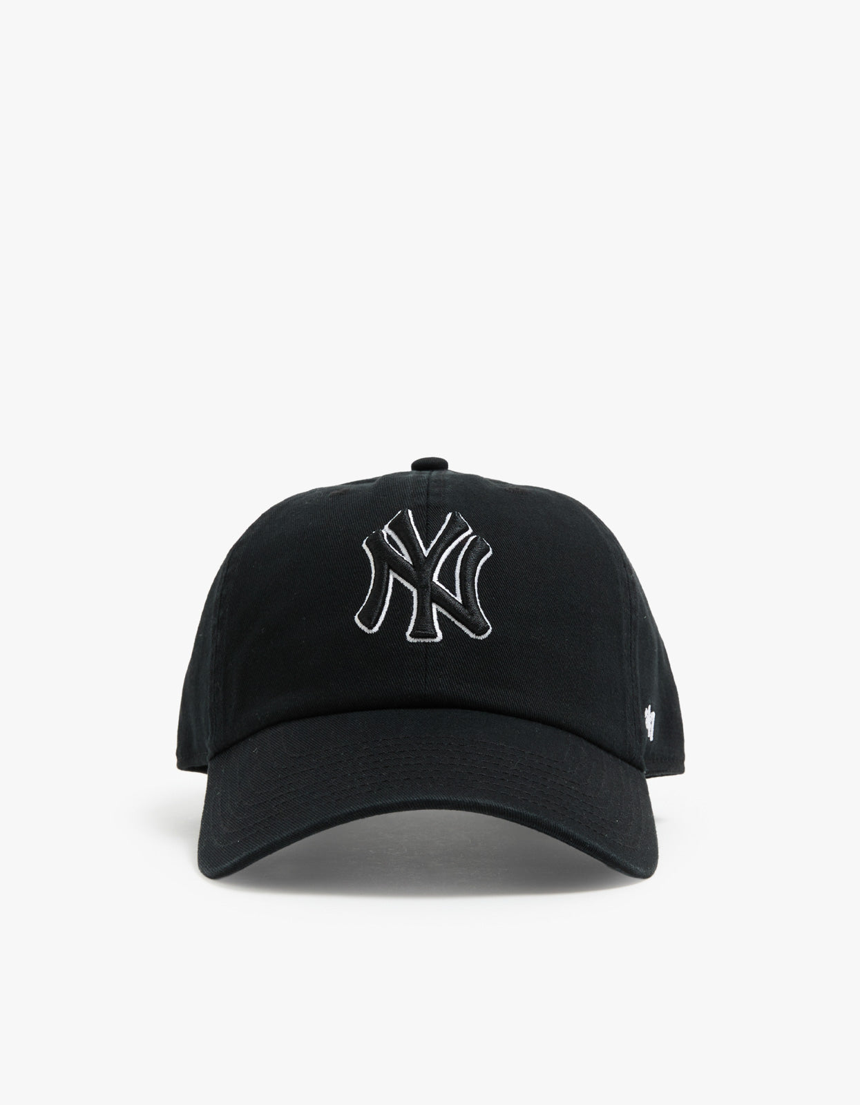 New York Yankees '47 CLEAN UP Cap - Black/White