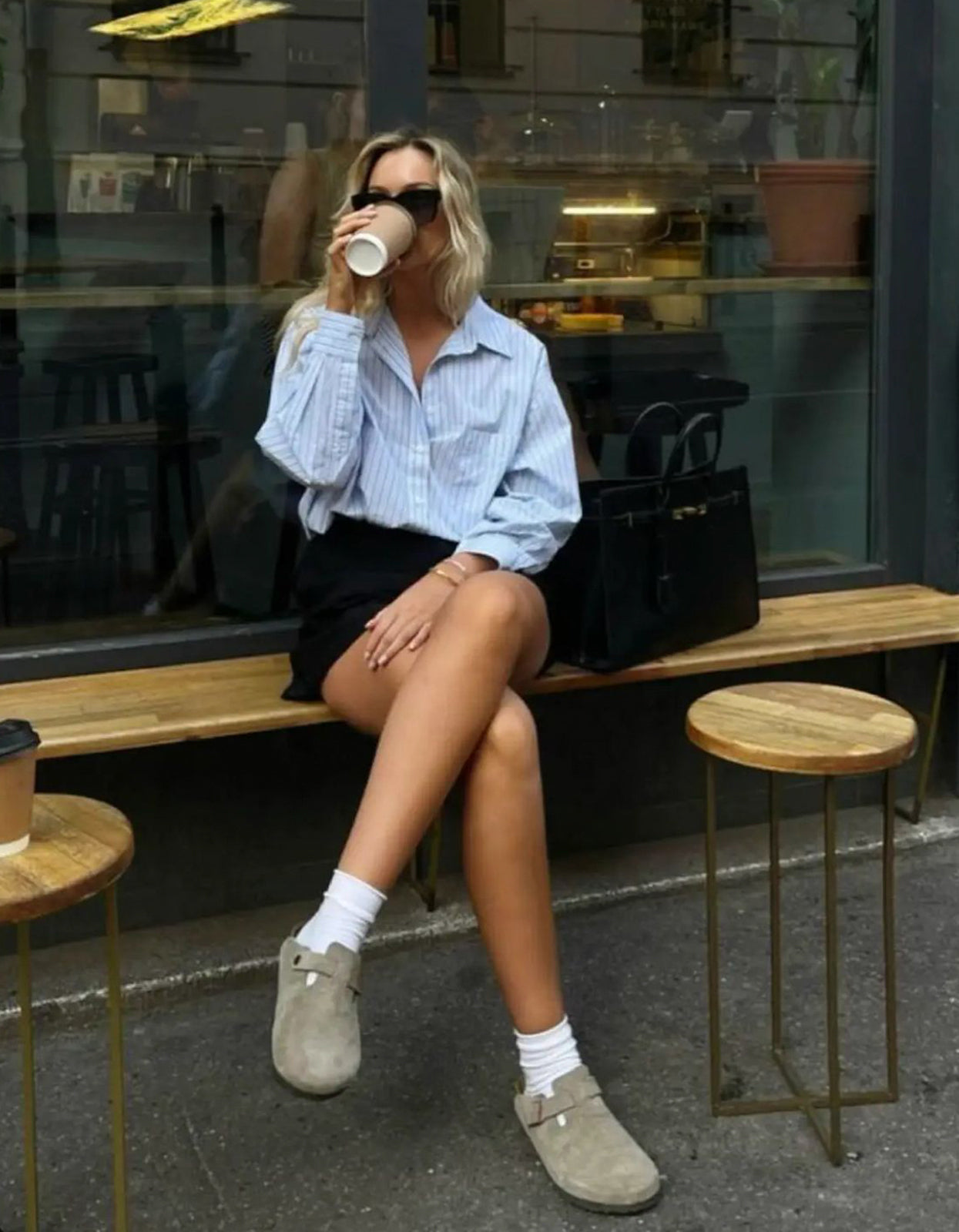 Womens Boston Suede Leather - Taupe