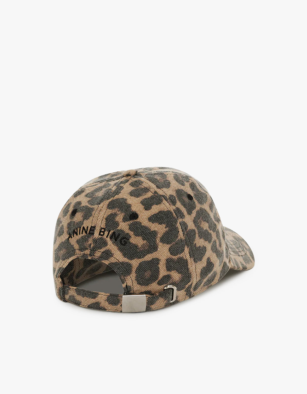 Jeremy Baseball Cap - Black And Brown Leopard