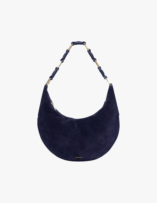 Kate Hobo Bag - Navy Suede