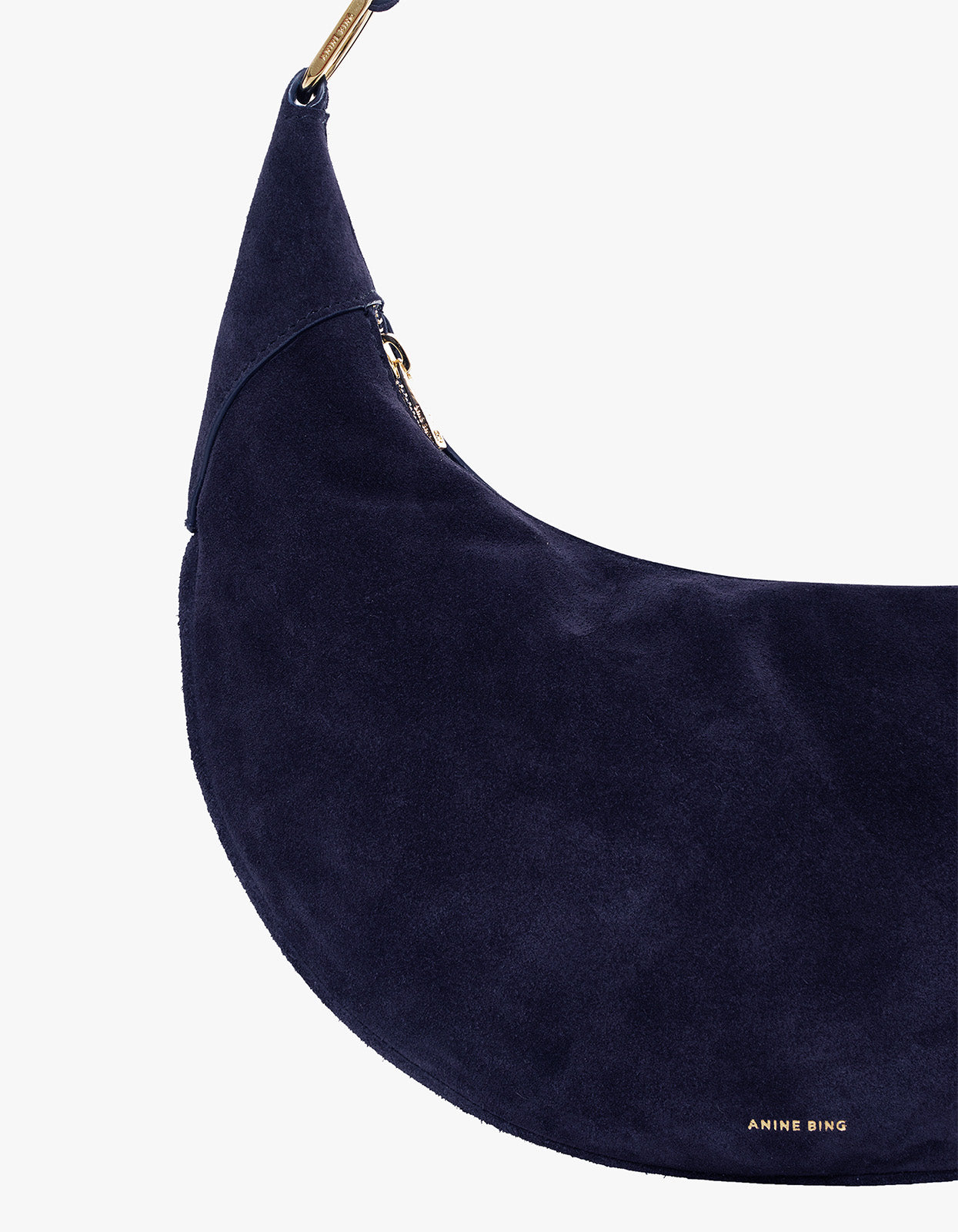 Kate Hobo Bag - Navy Suede