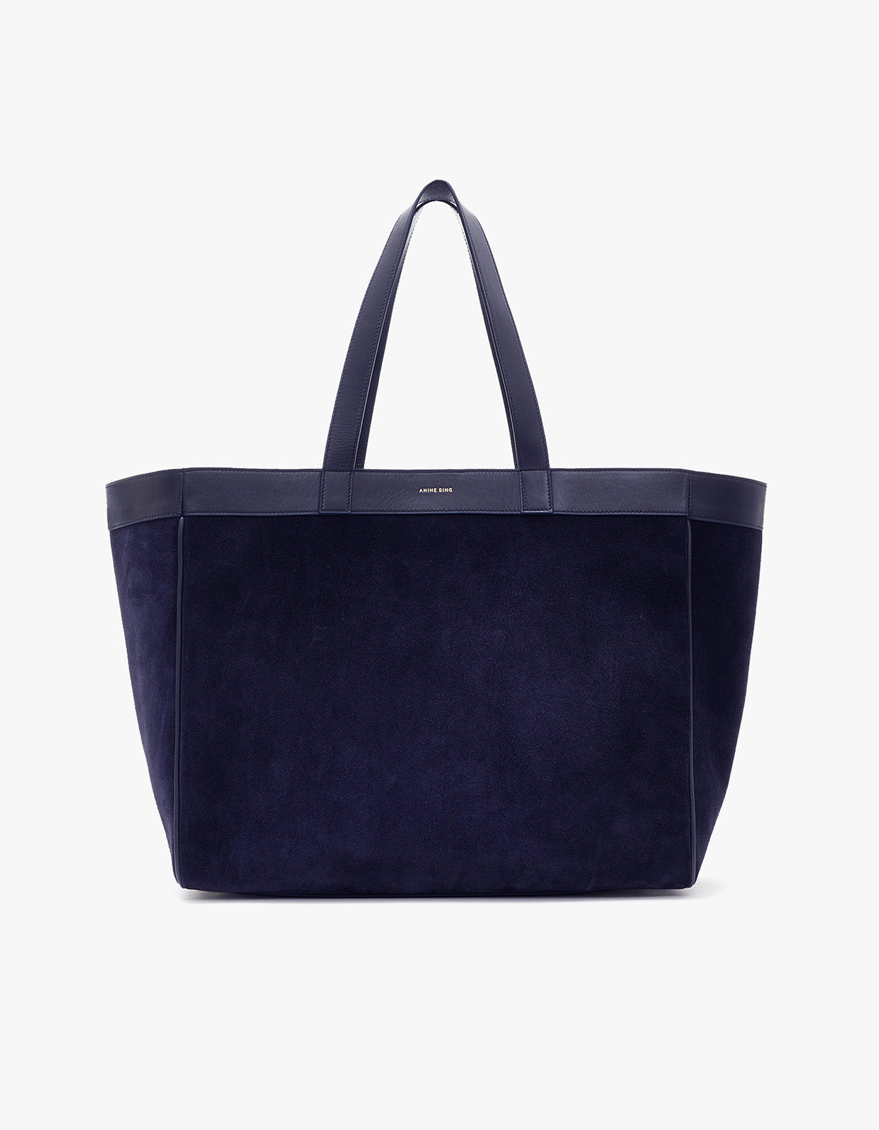Medium Rio Tote - Navy Suede