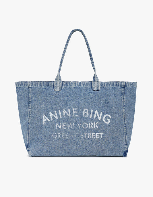 Leo Denim Tote - Shadow Blue