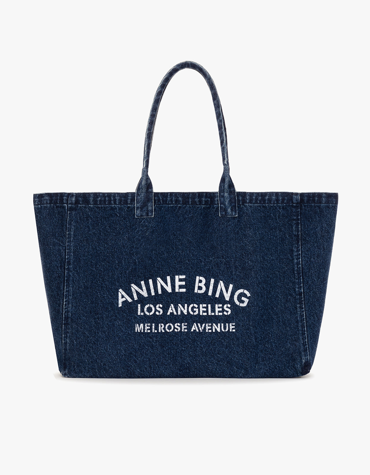 Leo Denim Tote - Ink Blue