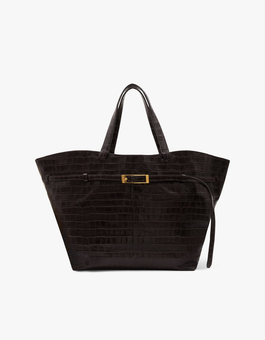 Elly Tote Embossed - Dark Brown
