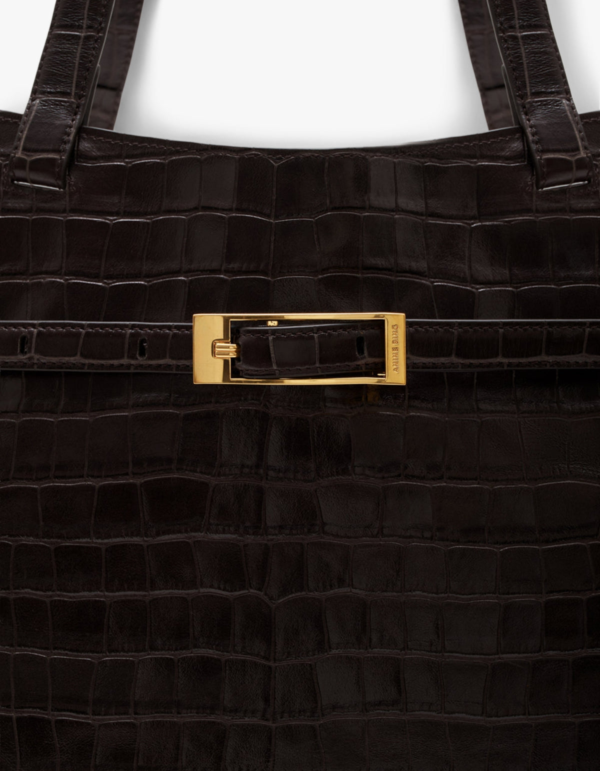 Elly Tote Embossed - Dark Brown