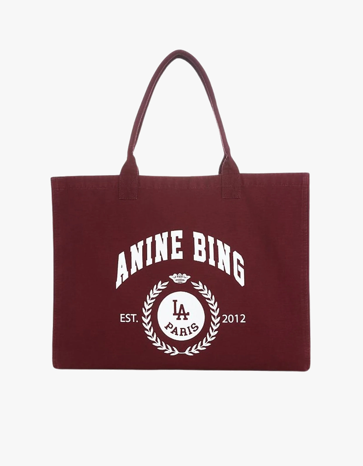 Leo Canvas Tote Collegiate - Fig