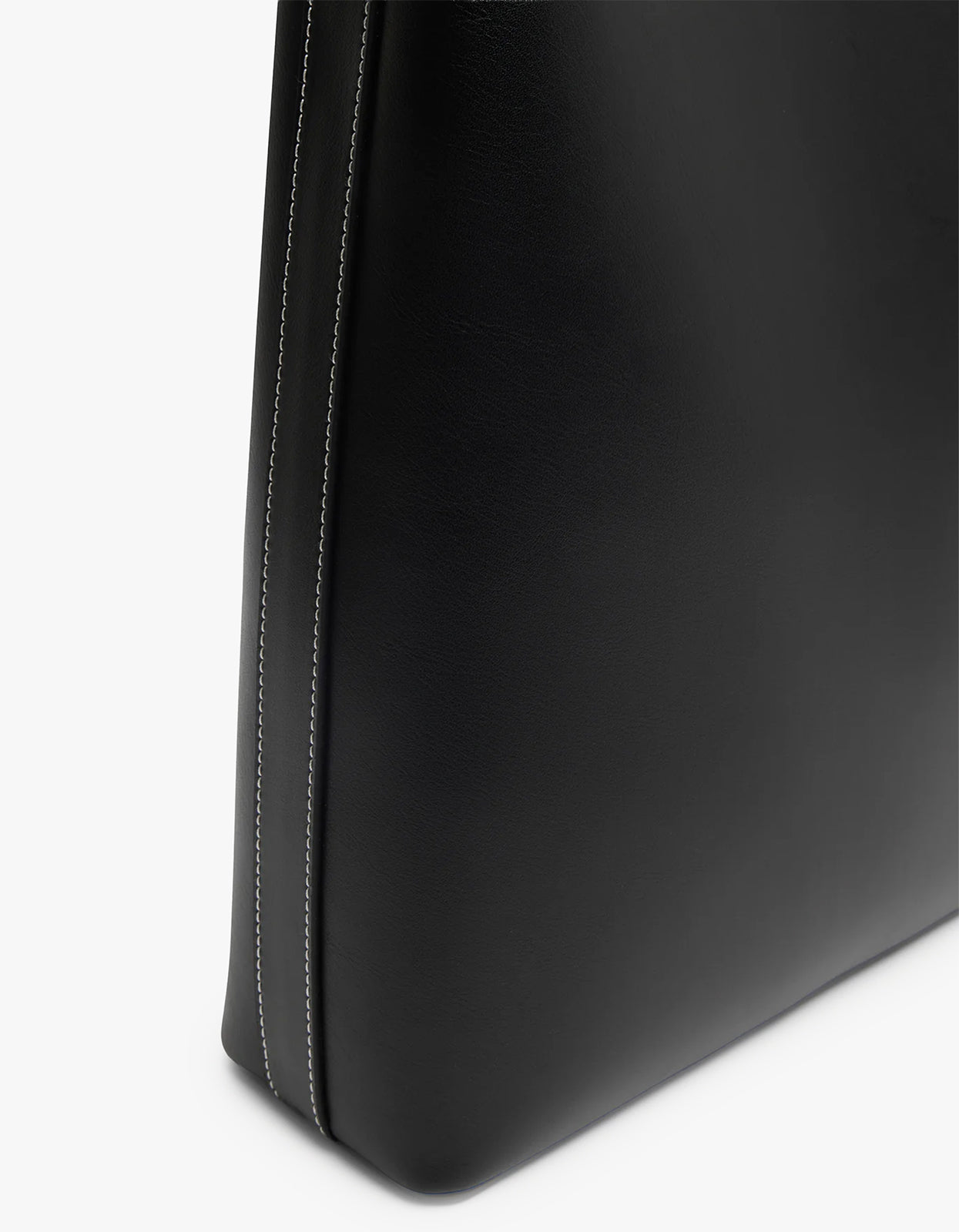 Charlie Leather Shoulder Bag - Black