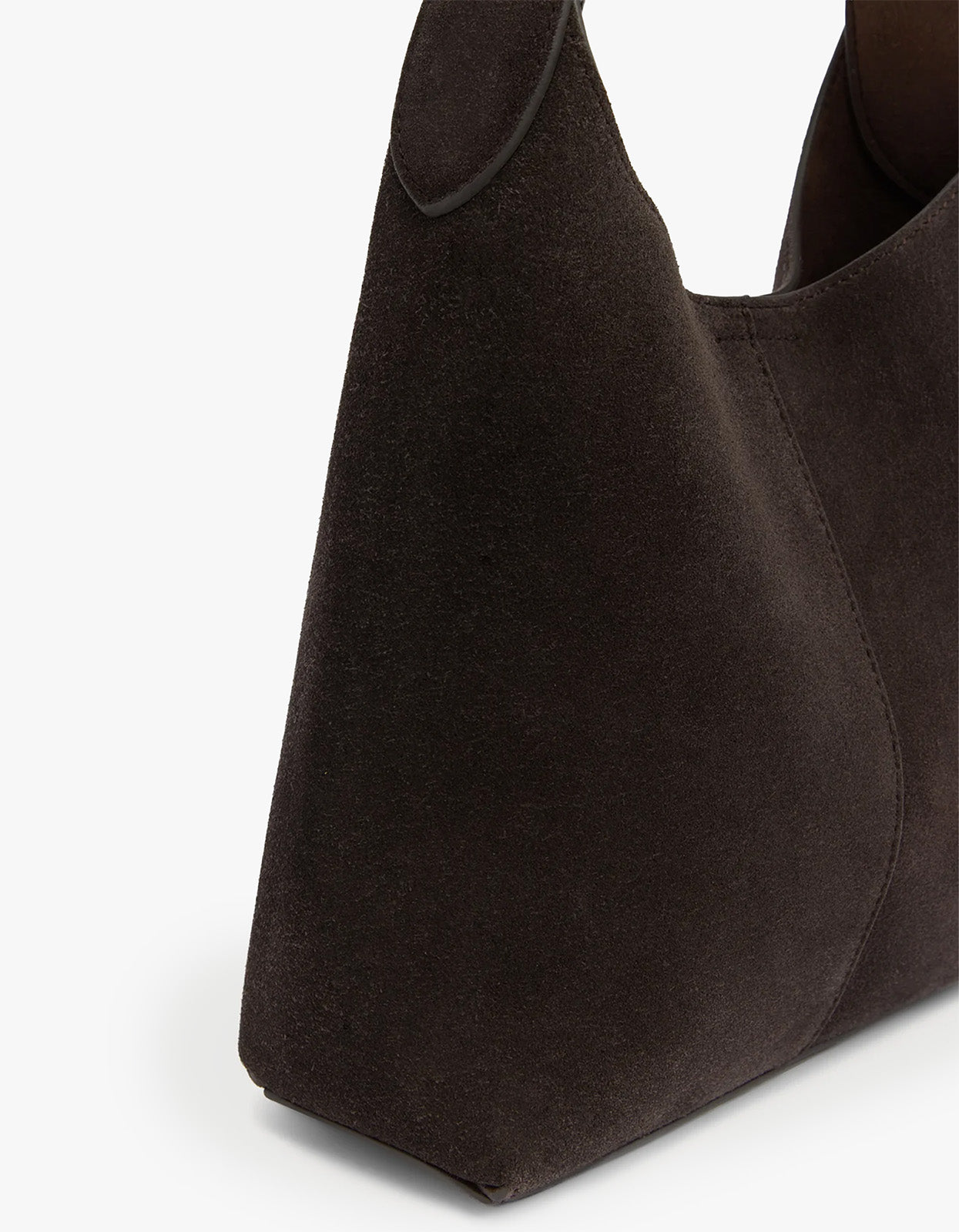 Mini Neve Suede Bag - Ganache