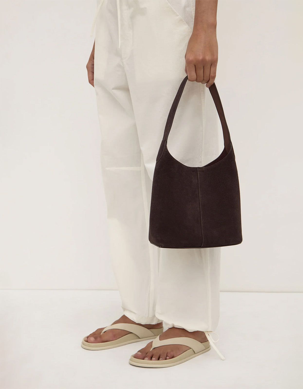 Mini Neve Suede Bag - Ganache