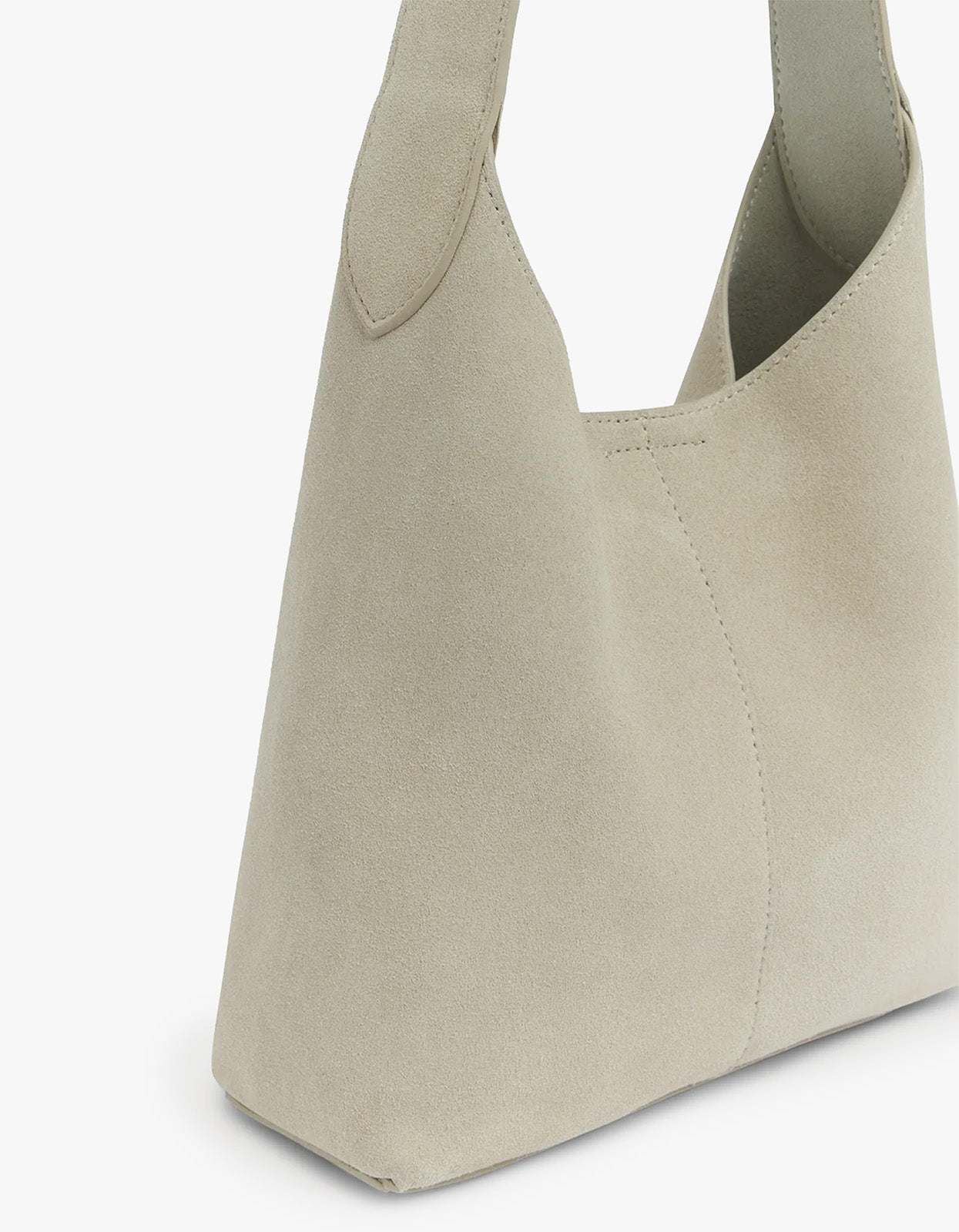 Mini Neve Suede Bag - Taupe